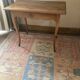 Louis Vuitton table, 19th century, in blond cherry wood with pegs