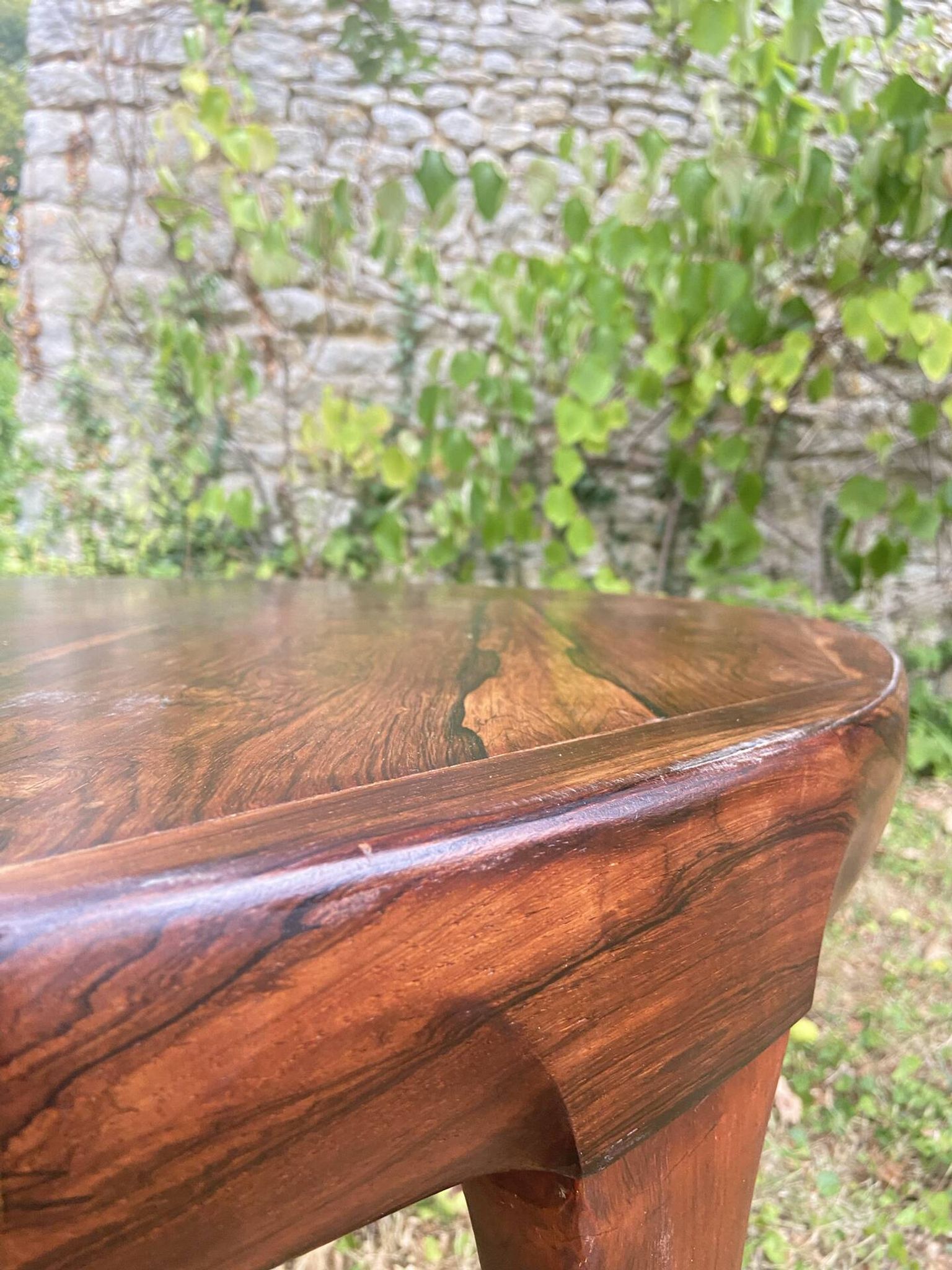 Scandinavian dining table in Rio rosewood.
