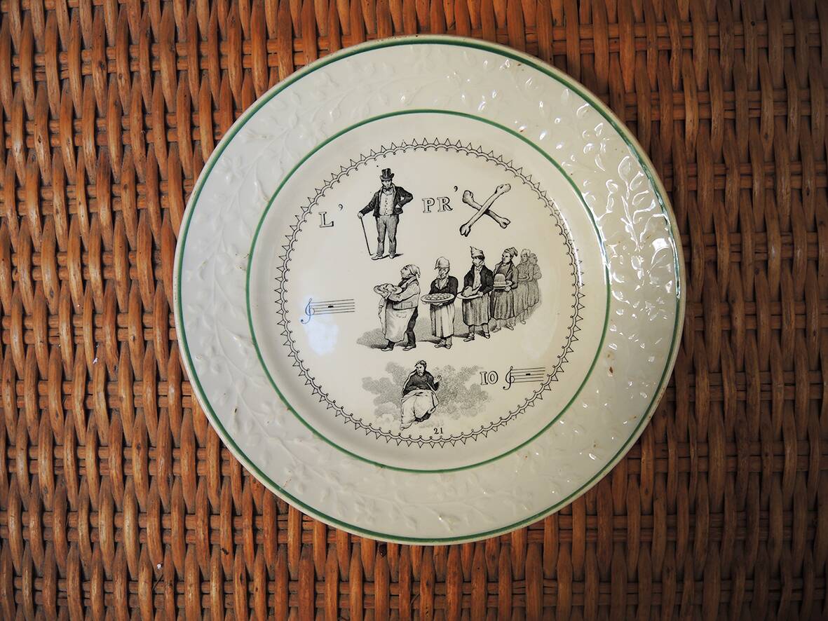 5 old ceramic speakers HB Choisy