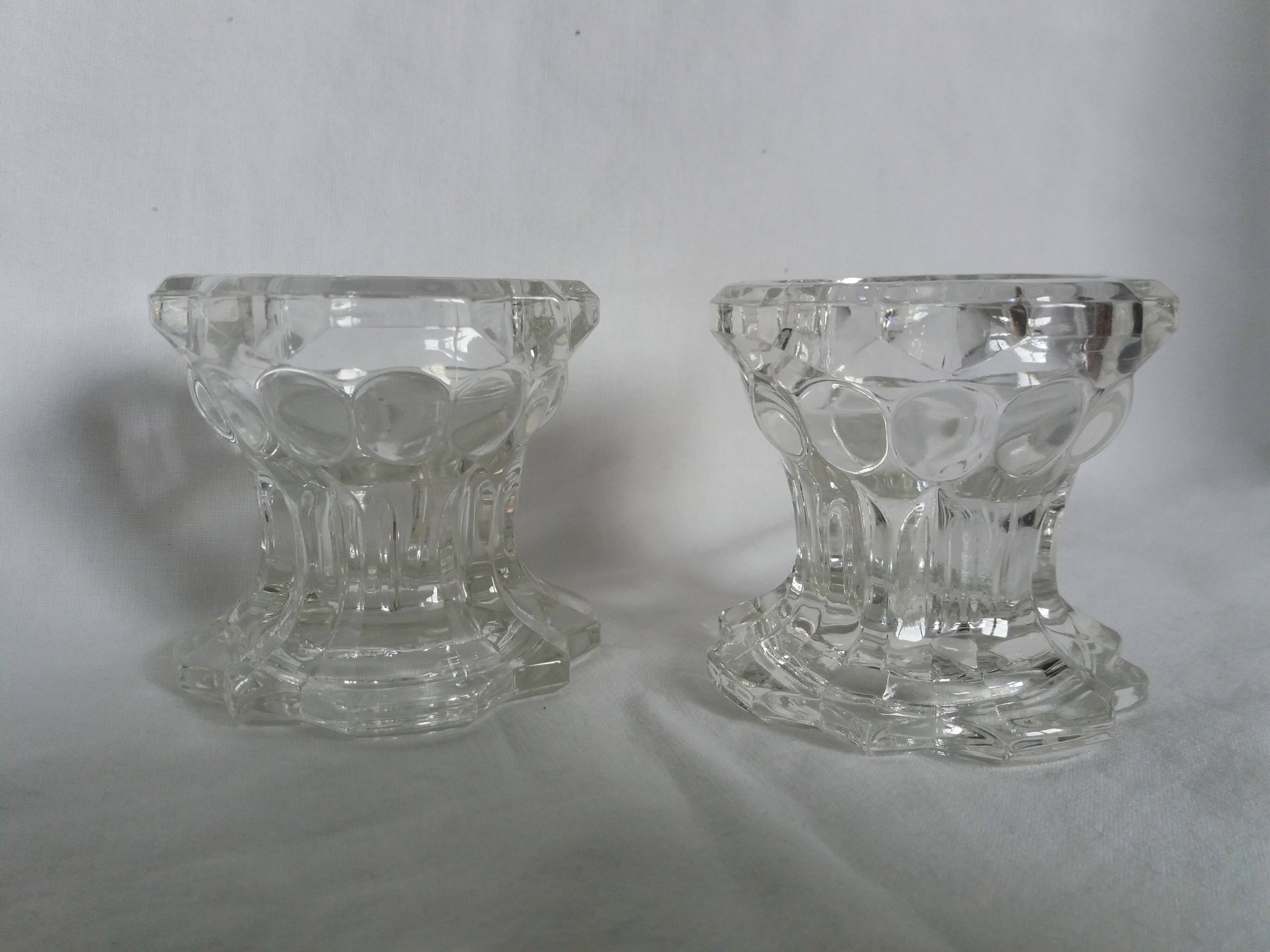 Reims glass candle holder