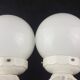 Pair of porcelain art deco wall light