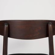 Black velvet armchair mid-century by Rajmund Halas, Poland, 1960.