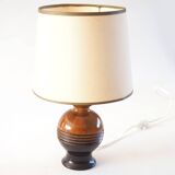 Two-tone wooden lamp base