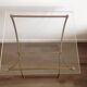 Table d'appoint laiton et plexiglass vintage