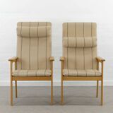 Pair of danish highback chairs by domus danica