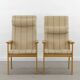 Pair of danish highback chairs by domus danica
