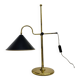Mid-century adjustable brass desk lamp, 1970s