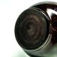 Mid-century modern vase, black glass, HSG Tarnowiec, Poland, 1970s