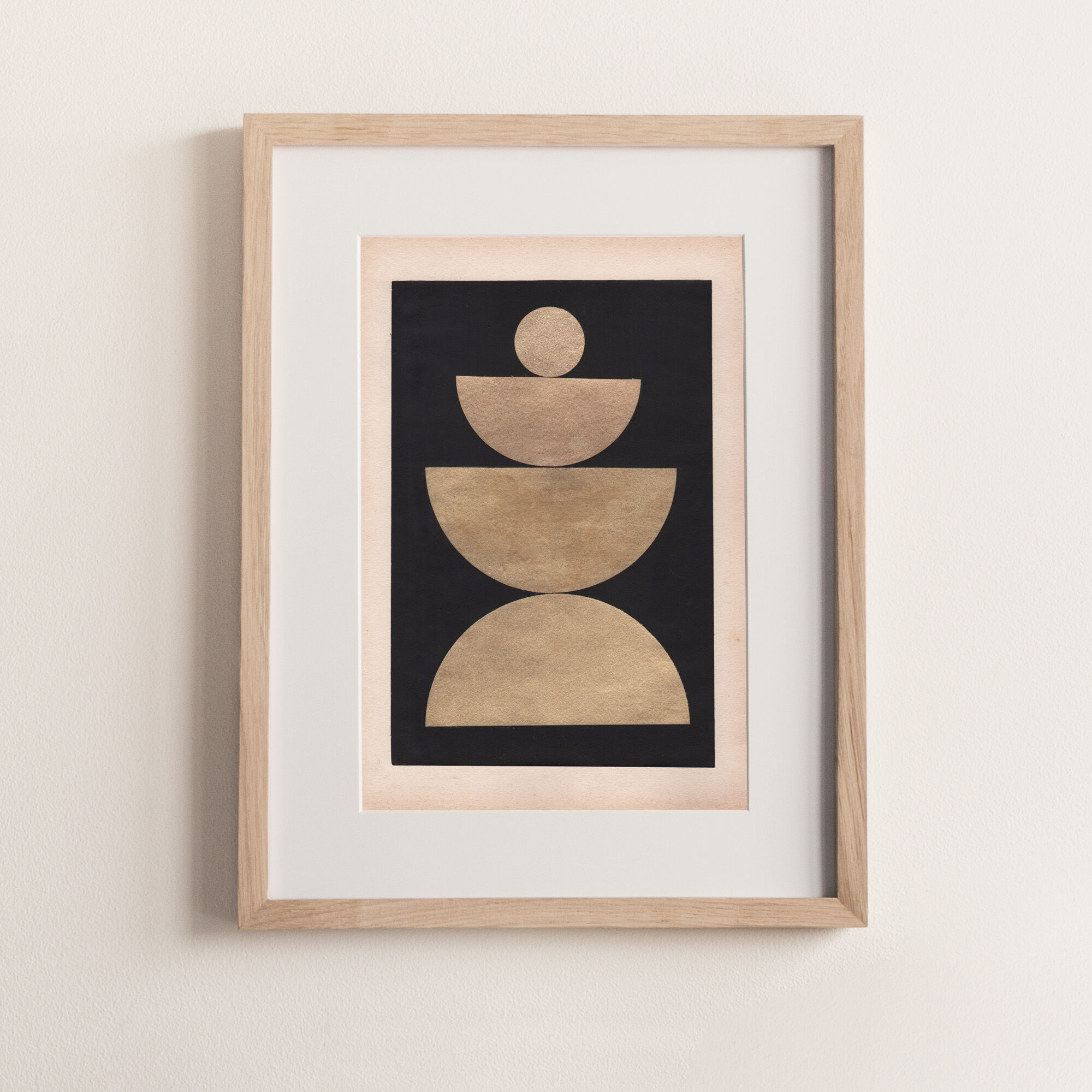 Collage on dated and signed paper without frame C147