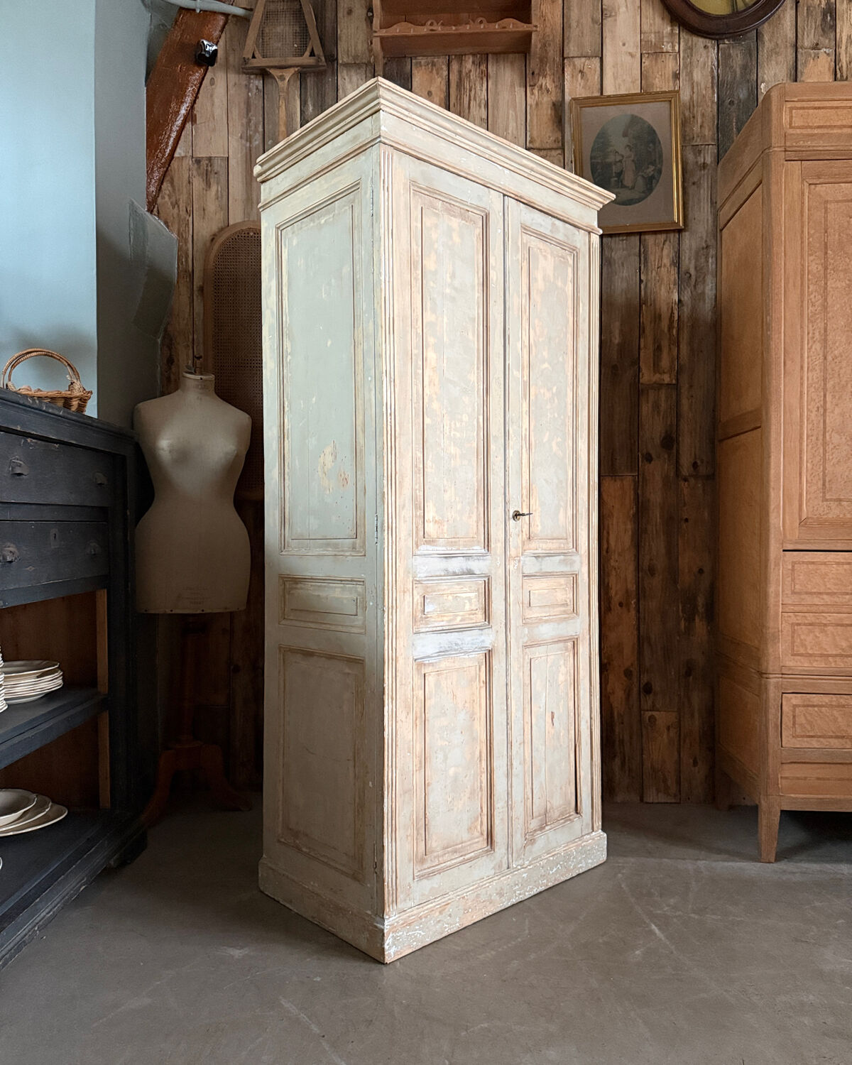 Patinated Parisian wardrobe (renovated)