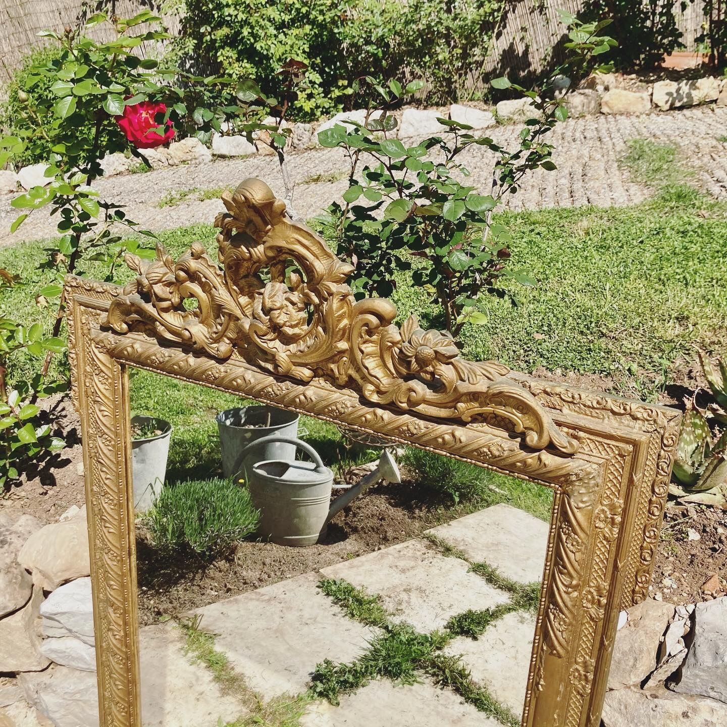 Napoleon III-style ancient mirror 75x135cm