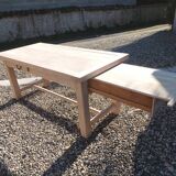 Farmhouse table with drawers