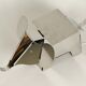 80s heavy metal chrome elephant floor lamp as side table Postmodern design