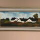 Original Swedish Oil on Panel – “Landscape with Farm” by Louis Zelig – Signed – Vintage & Framed – 78 × 39 cm (30.7" × 15.4")