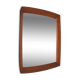 Vintage square mirror 60s in Teak Danish Design