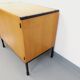 Vintage ARP Minvielle sideboard by Guariche Mortier Motte in light wood and black metal