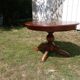 Walnut pedestal table from Briat furniture