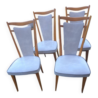 4 Vintage “Monobloc” Chairs. Year. 1950.
