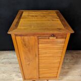 Walnut Four Curtain Revolving Bookcase