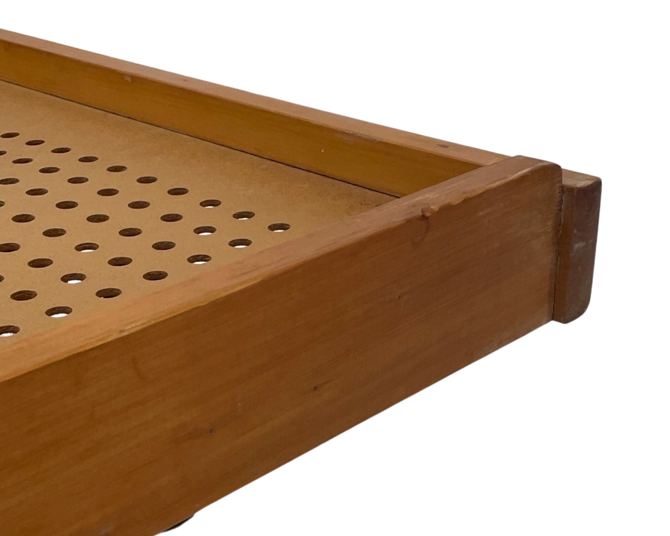 Vintage wooden bed with drawers, Netherlands, 1960 design Daybed