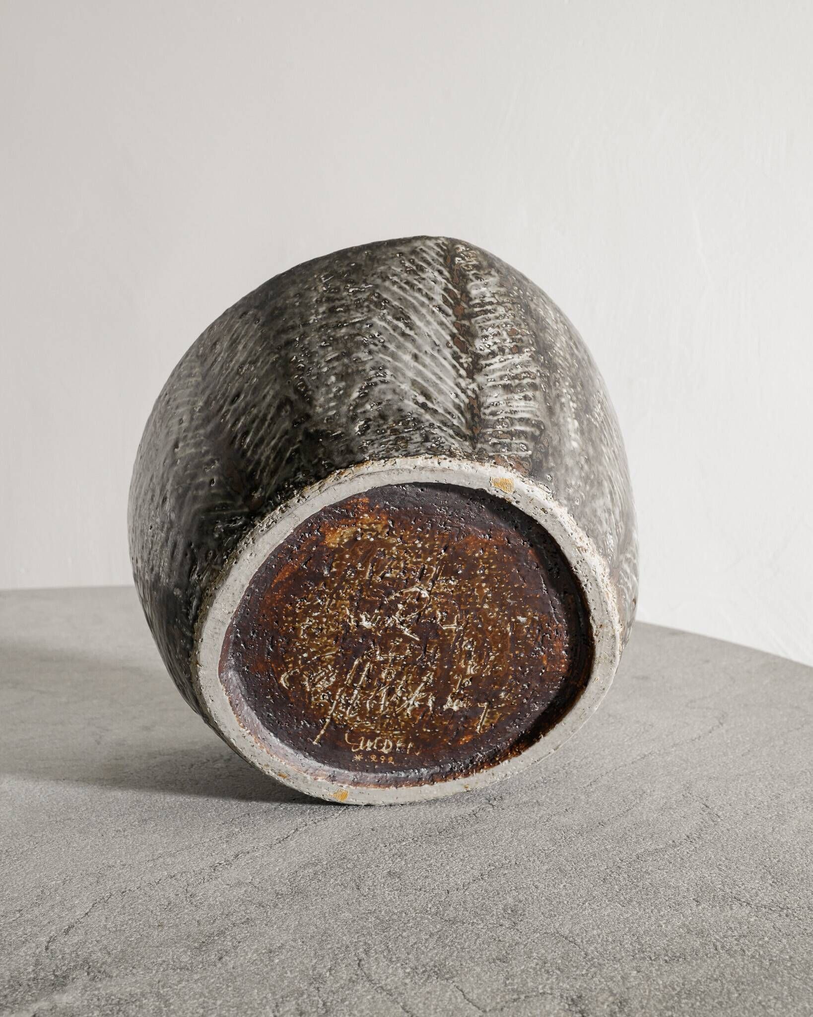 Vintage Swedish Mid Century Ceramic Bowl by Carl-Harry Stålhane, 1950s