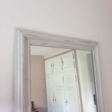 Miroir cadre bois laqué