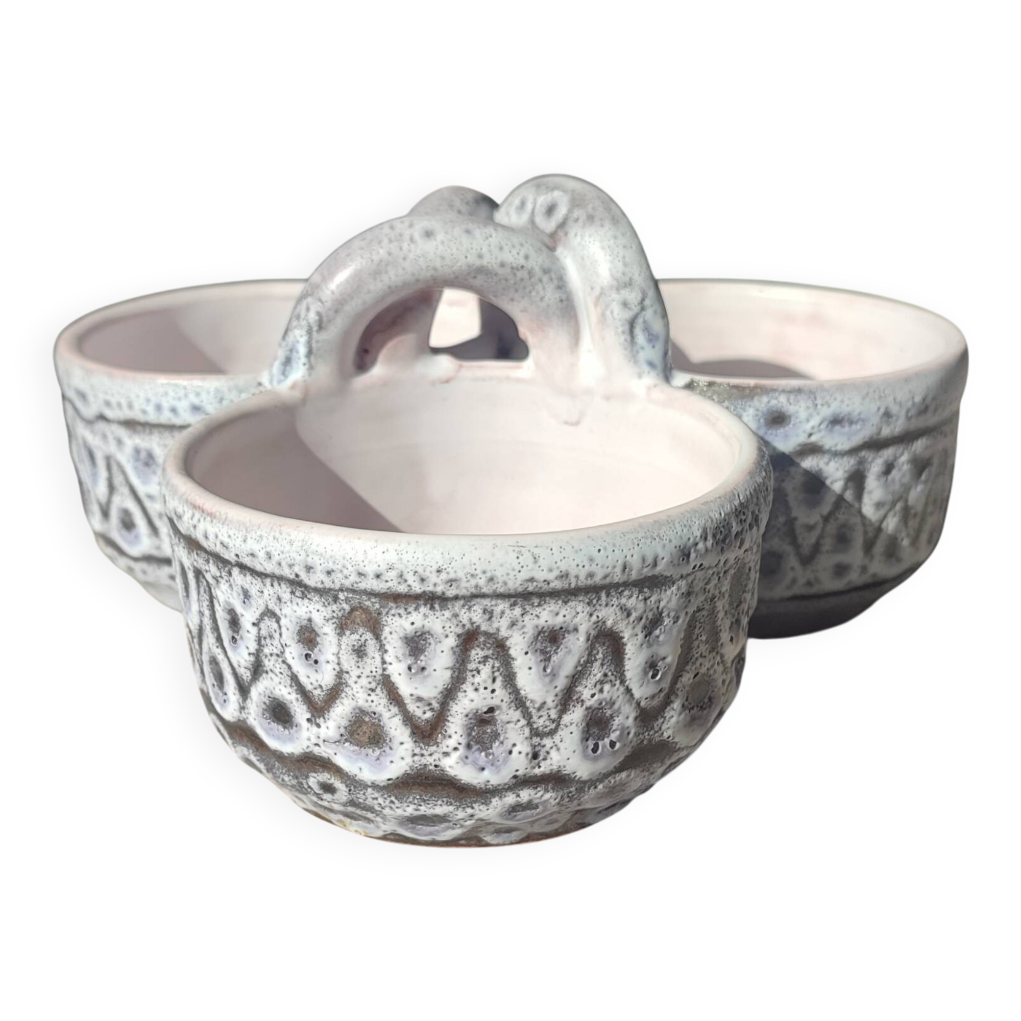 Tripod ceramic bowls by Jean Austruy from the 1950s/60s.