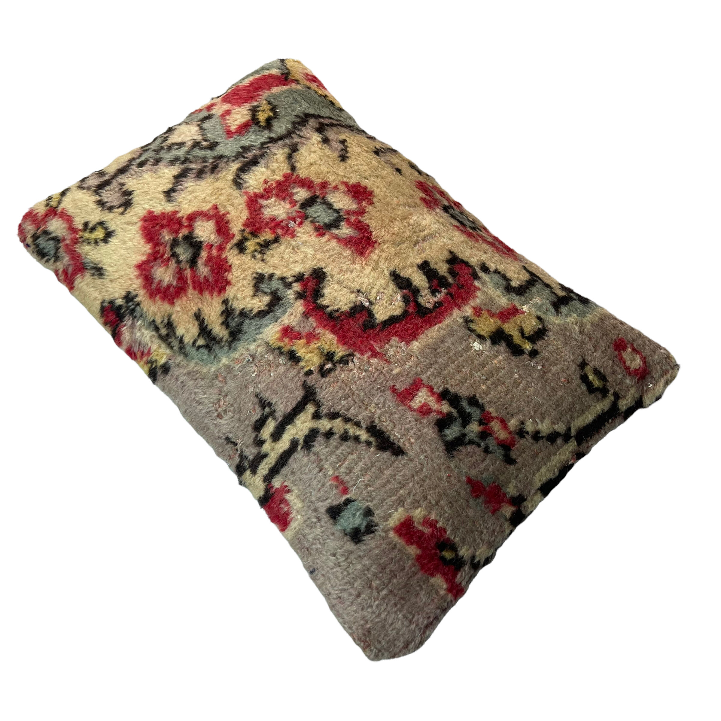 Vintage turkish rug cushion cover, 30 x 50 cm