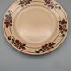 Series 6 flat plates vintage art deco earthenware beige cherry décor