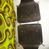 Lot of 10 Vintage 1970s Stacking Chairs