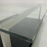 Table basse en verre 110 x 110 cm dans le style de Rolf Benz et Metaform