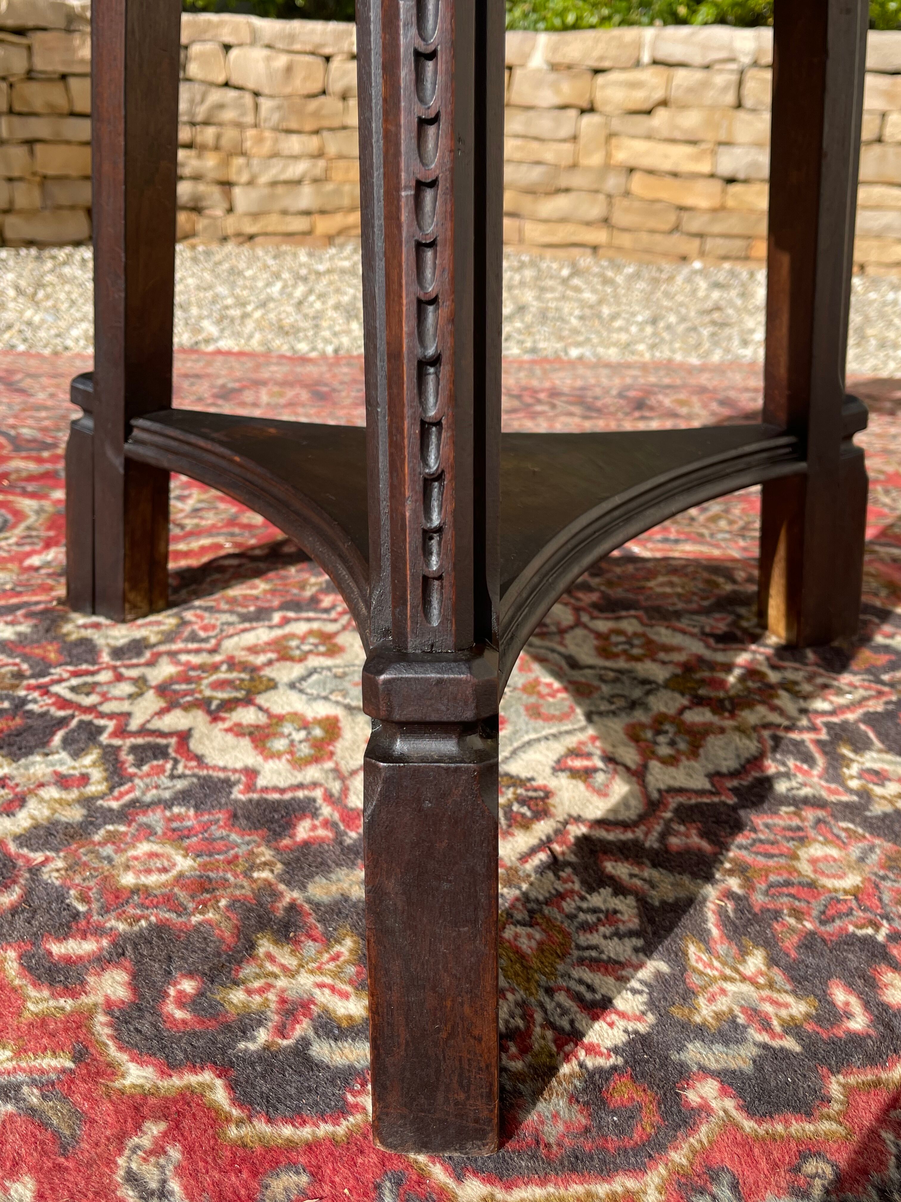 Neo-Gothic Walnut Saddle