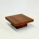 Square coffee table by Fratelli Turri with burl wood