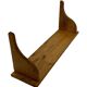 Vintage shelf  in oak wall rack book 1970s wood minimalist design