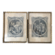 Pair of 18th century engravings by Jean Dambrun after Queverdo