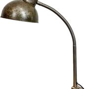 Lampe de table à col de cygne d'atelier industriel, années 1960