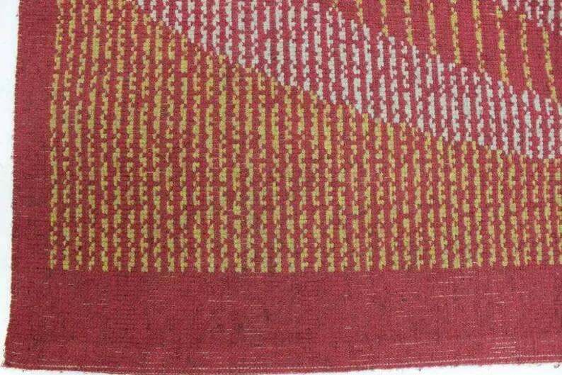 Midcentury Geometric Carpet, 1950s