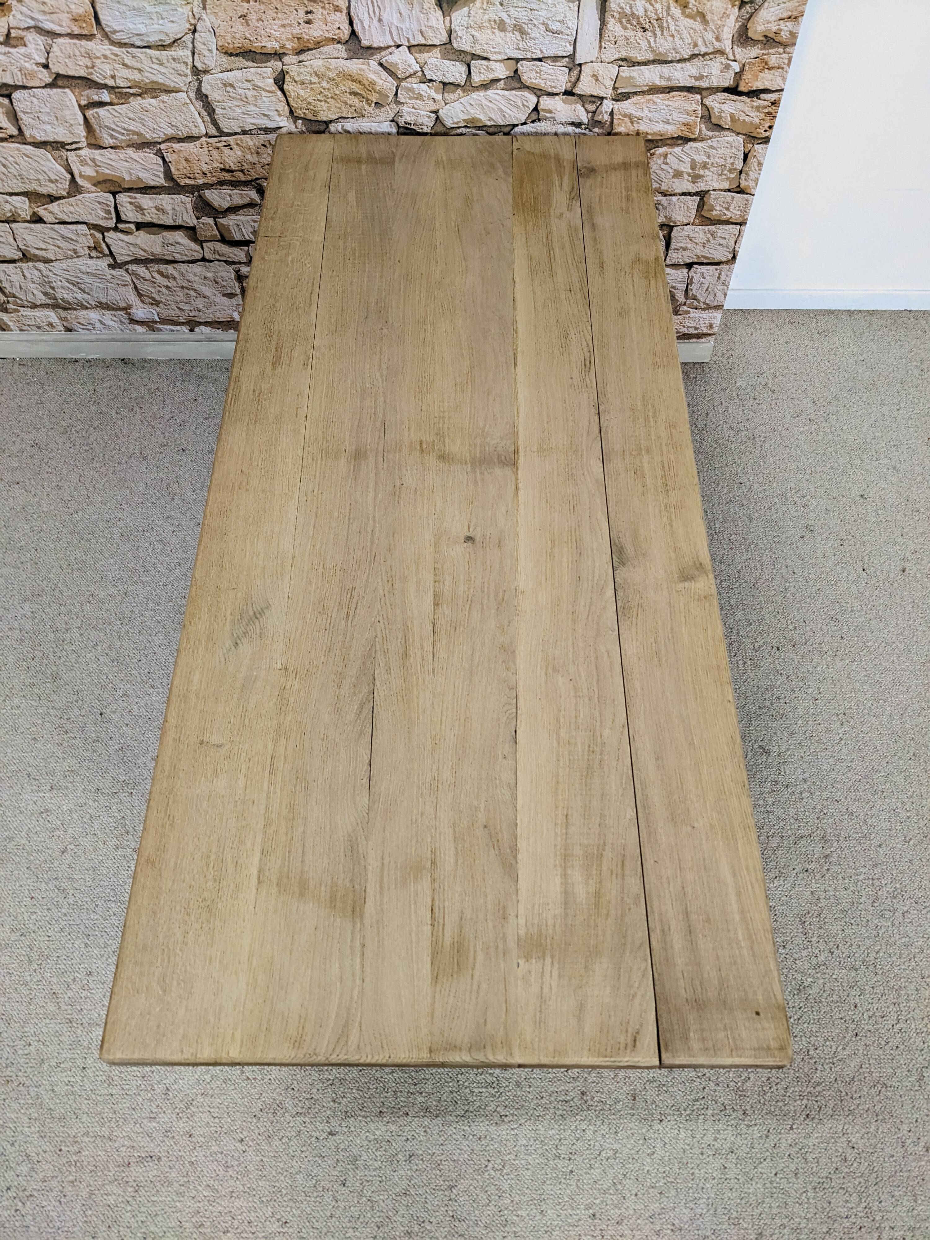 Solid oak farmhouse table