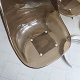 Set of 4 vintage Eurosteel chairs from the 1970s