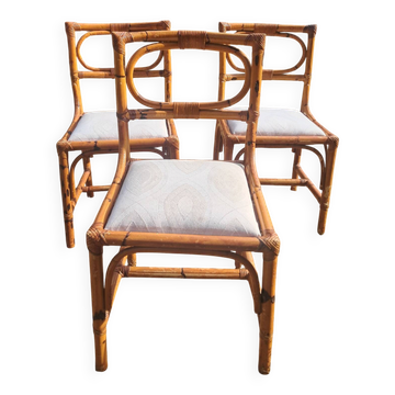 3 rattan chairs