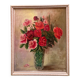Peinture à l'huile florale signée W. Bienaime, France 1985