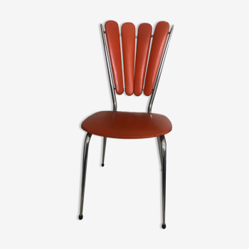 Vintage orange chair in formica