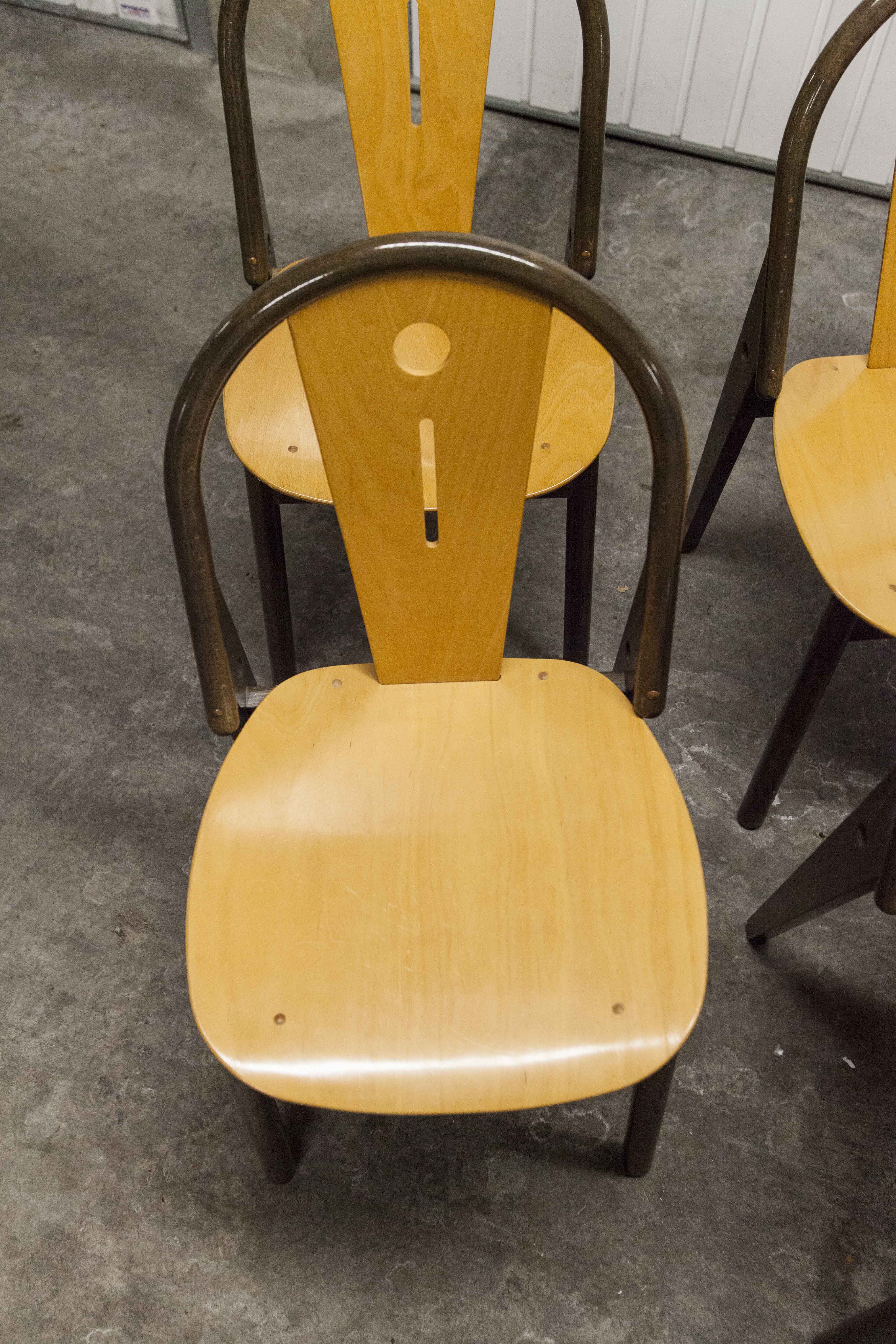 6 Baumann "transit" chairs 1990s