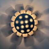 Emil Stejnar wall lamp with flower crystals, 1950s Vienna