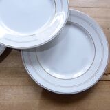 Set of 4 St Amand porcelain dessert plates, 191105