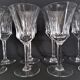 Set of 6 water glasses and 6 wine glasses in cut crystal Val Saint Lambert