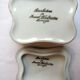 Boite à bijoux porcelaine fine signée Chaufriasse Limoges: Angelot et papillons