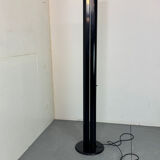 Italian iconic black Artemide Megaron uplighter floor lamp 1980s