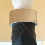 Leather floor lamp Model Flet modern Danish mid-century by Jo Hammerborg for Fog & Mørup, 1960s