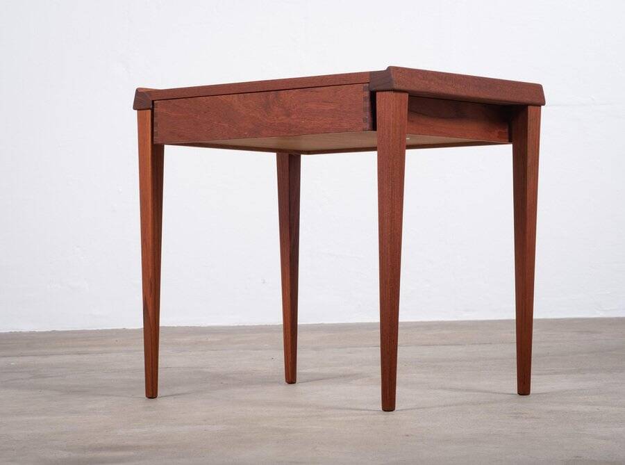 Teak Side Table with Drawer, Denmark, 1960s